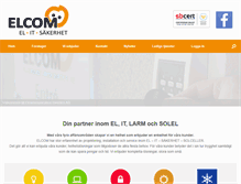 Tablet Screenshot of elcom.se